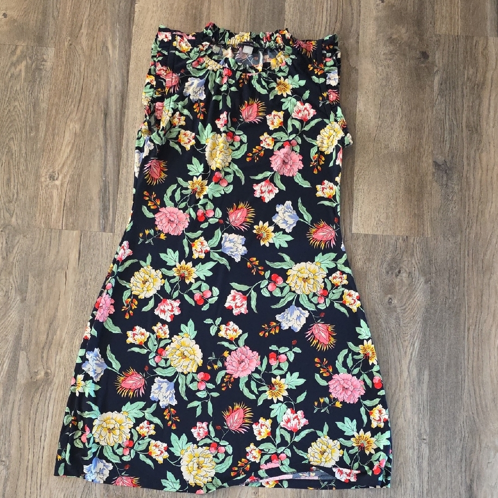 Tommy Hilfiger Navy Floral A-Line Dress Size 8